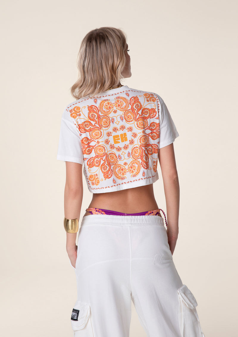 CROP T-shirt with print