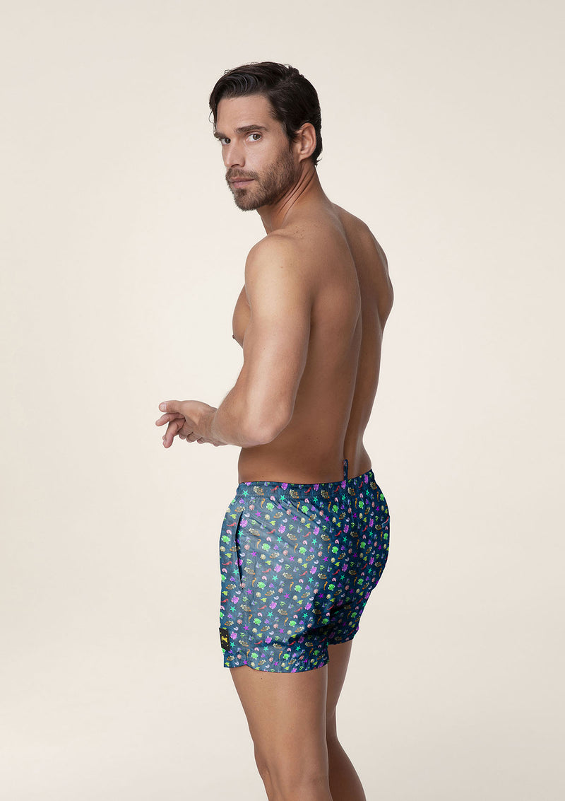 Shorts de fantaisie d'humeur marine