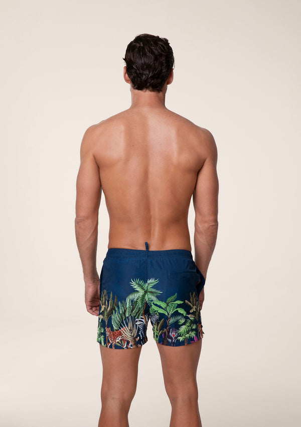 Pantalones cortos de fantasía tropical de humor