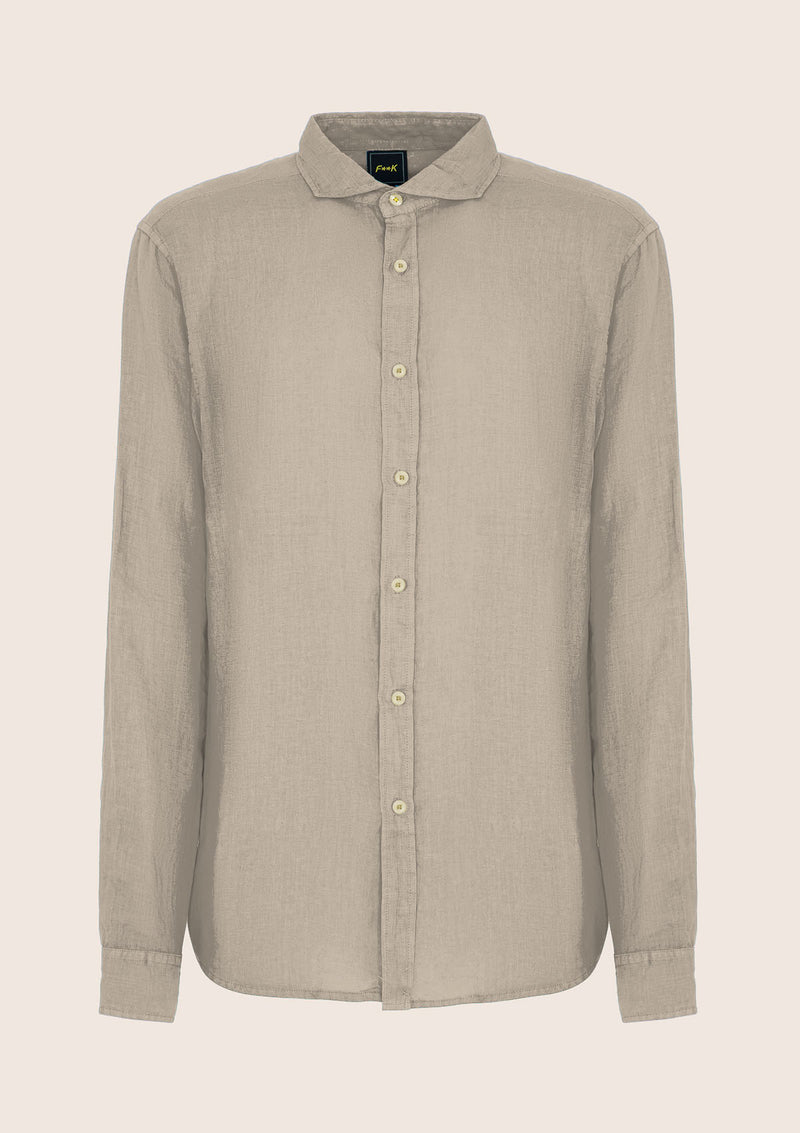 Shirt with French neck