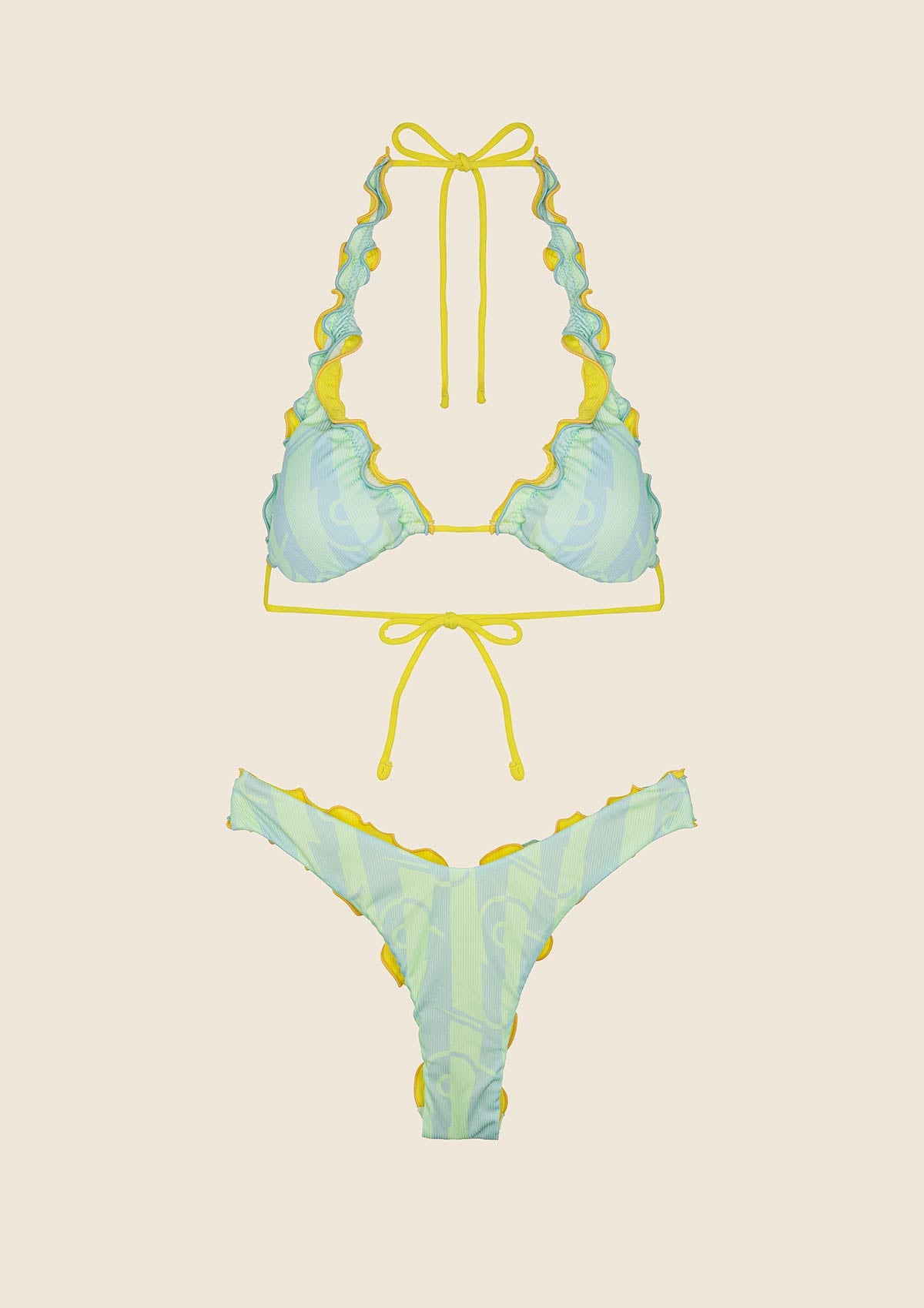 Image of Frau Bikini F**K Hoches Dreieck mit Slip Fixed American Fantasy 0132-X36 festgelegt