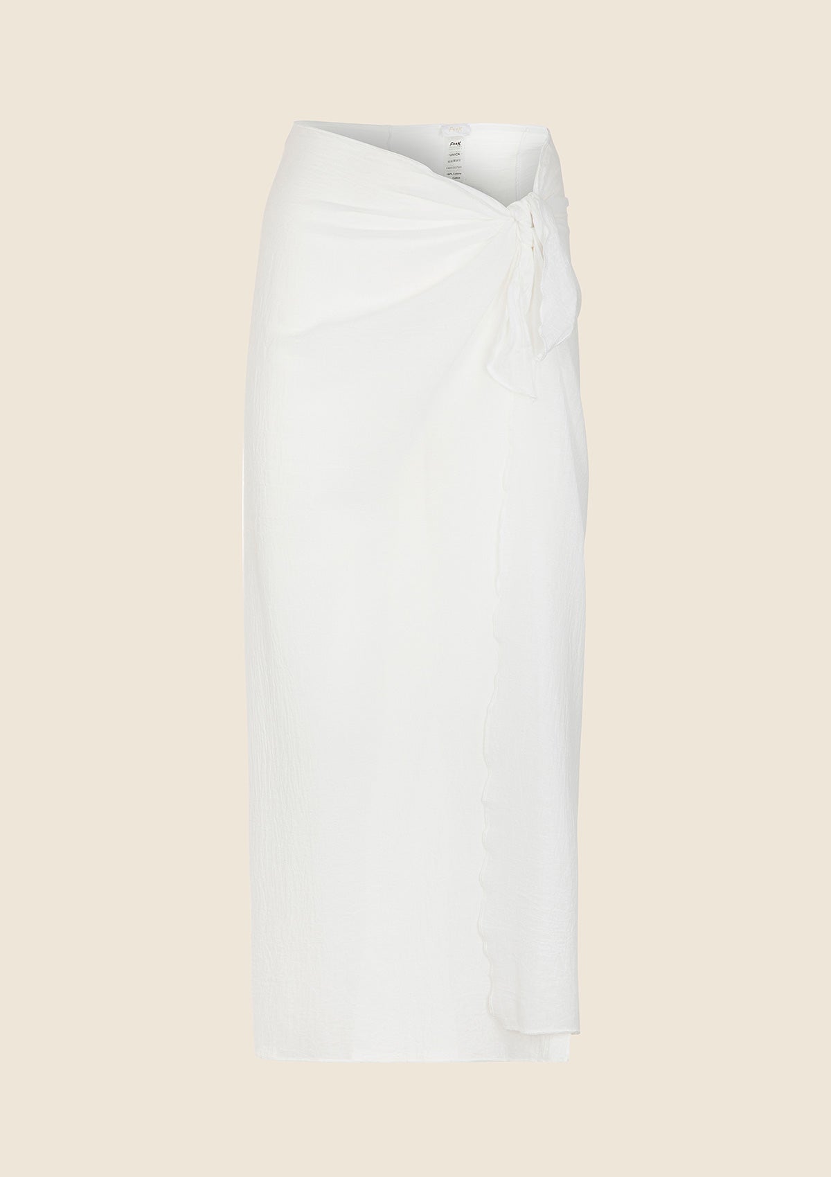 Image of Pareo Lungo Donna F**K Bianco 0307-WH