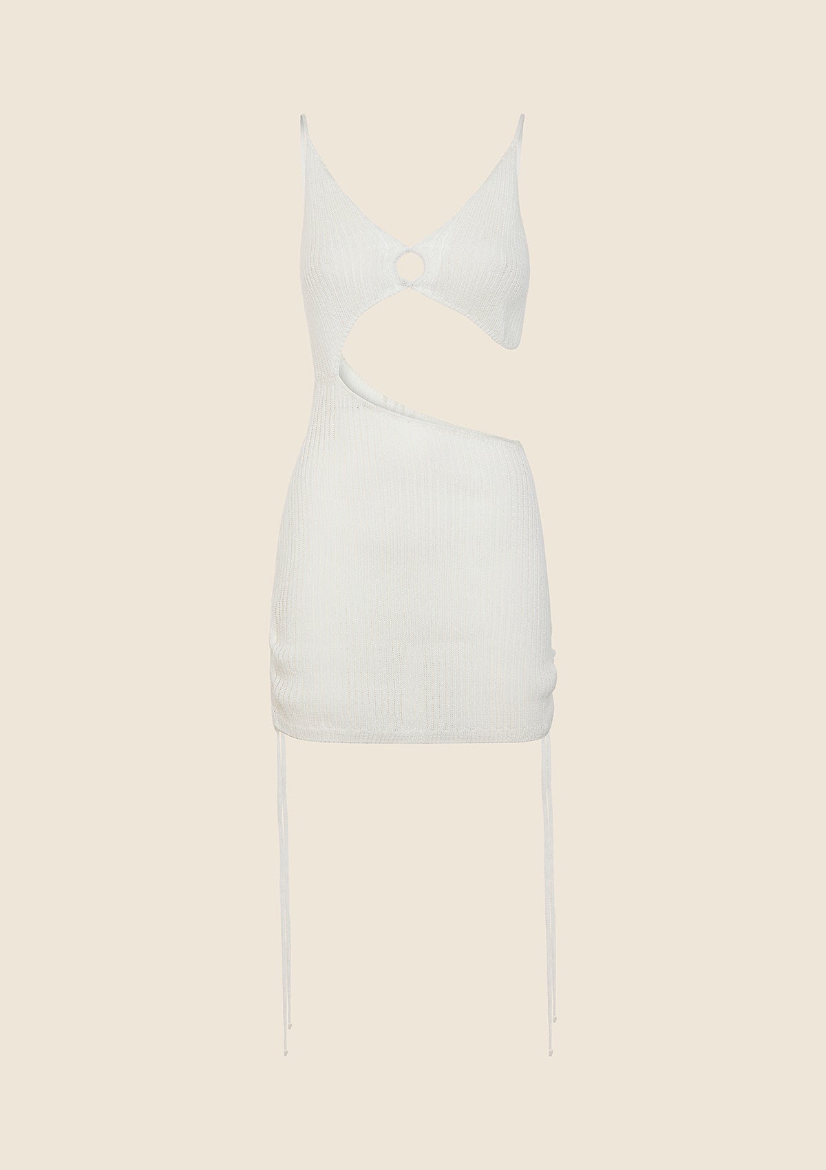 Image of Vestito Corto Donna F**K Bianco 0436-WH