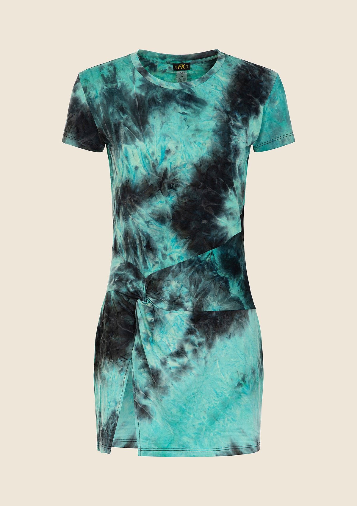 Vrouw korte jurk F**K Water Green 0506-aq