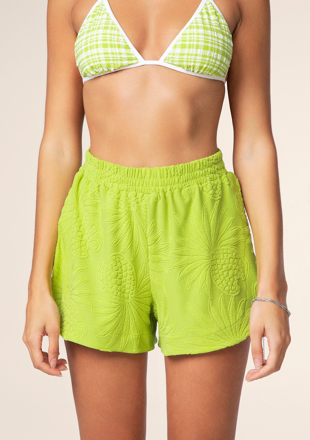 Image of Shorts Donna F**K Verde 0606-GN