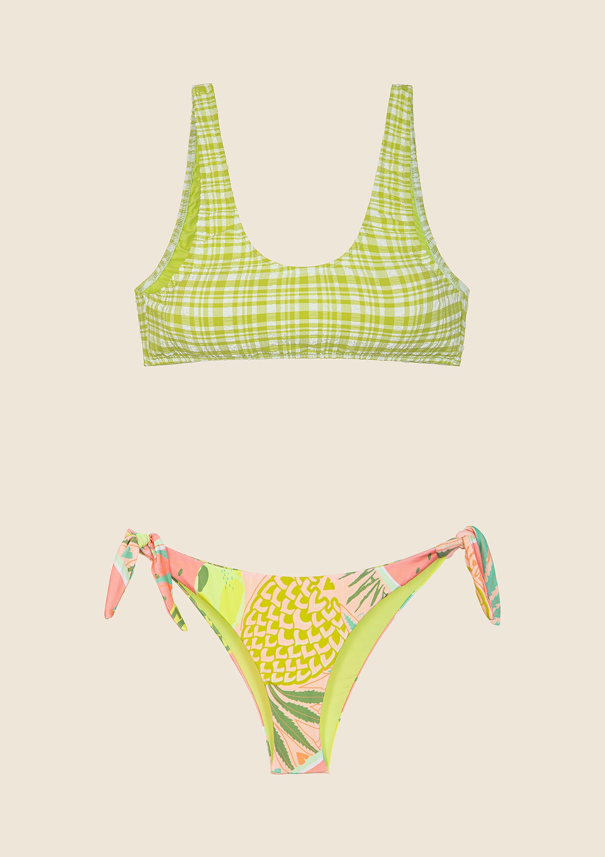 Image of Bikini Donna F**K Top con Slip Brasiliano Regolabile 0612-X12