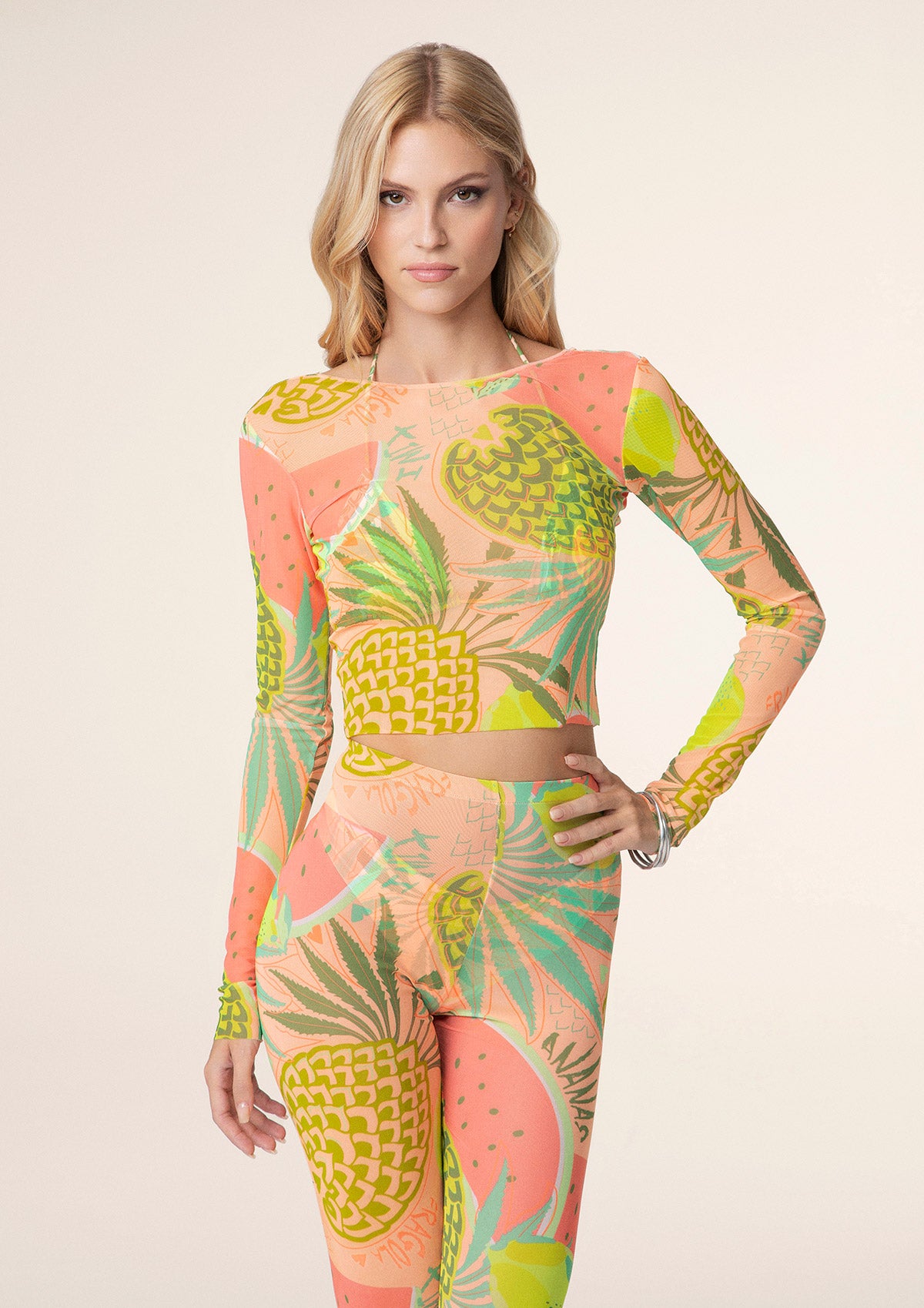 Crop Top Manica Lunga Donna F**K Fantasia 0628-X12