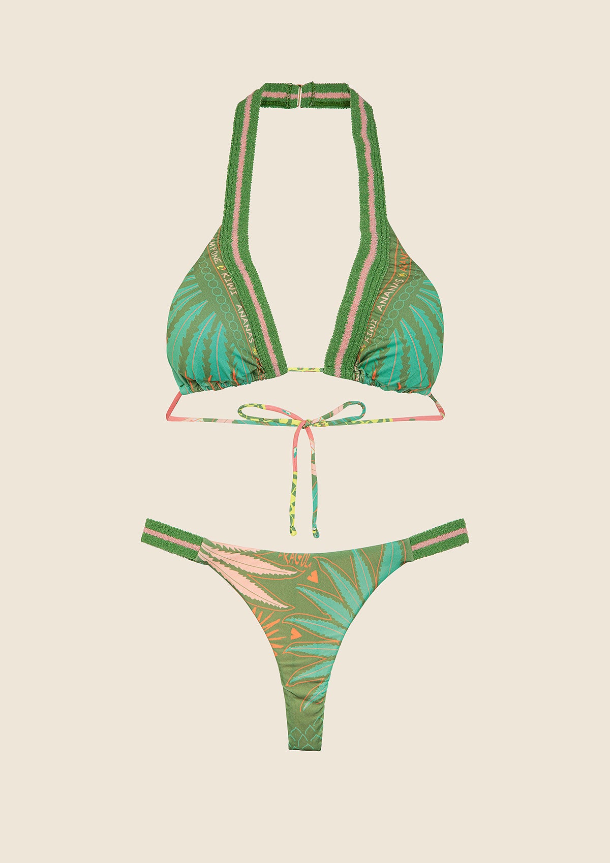 Image of Bikini Donna F**K Triangolo Alto con Perizoma Fantasia 0640-X13