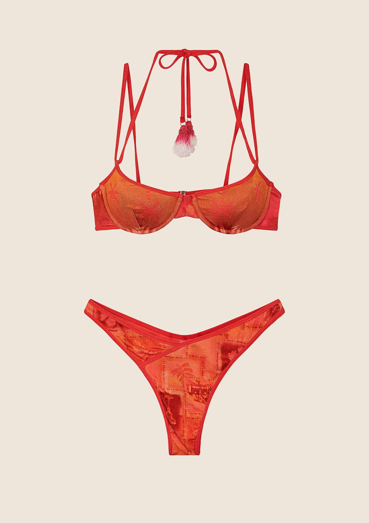 Frau Bikini F**K BH mit Ferretto e Slip Fixed American Fantasy 0731-X21 festgelegt