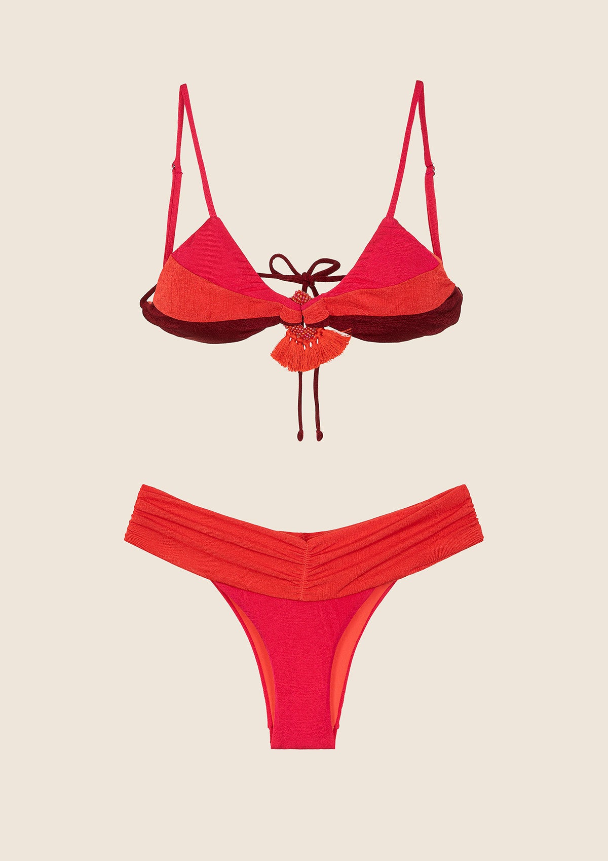 Image of Kobieta bikini F**K Trójkąt z Slip Naprawiono amerykańską fantasy 0750-FX