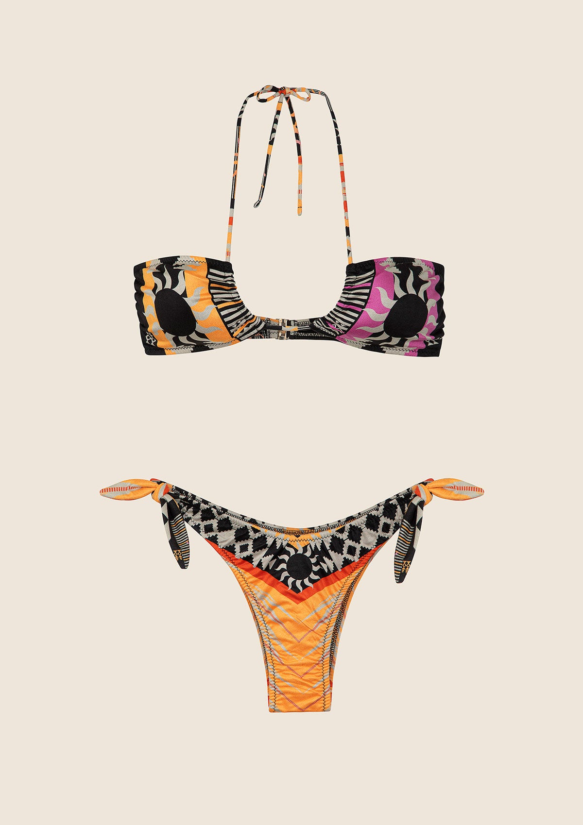 Bikini Donna F**K Fascia con Slip Americano Regolabile Fantasia 0841-X05