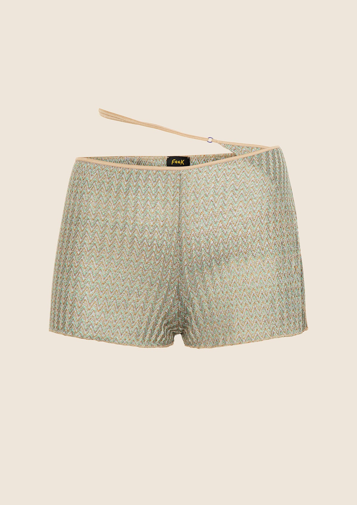 Pantallona të shkurtra gruaja f ** k multicolor 0948-MC