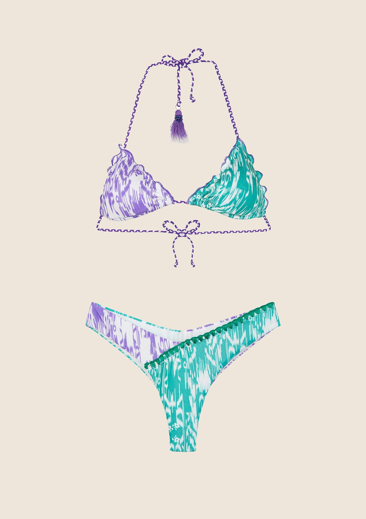 Kobieta bikini F**K Trójkąt z Slip Naprawiono amerykańską fantasy 1011-x59