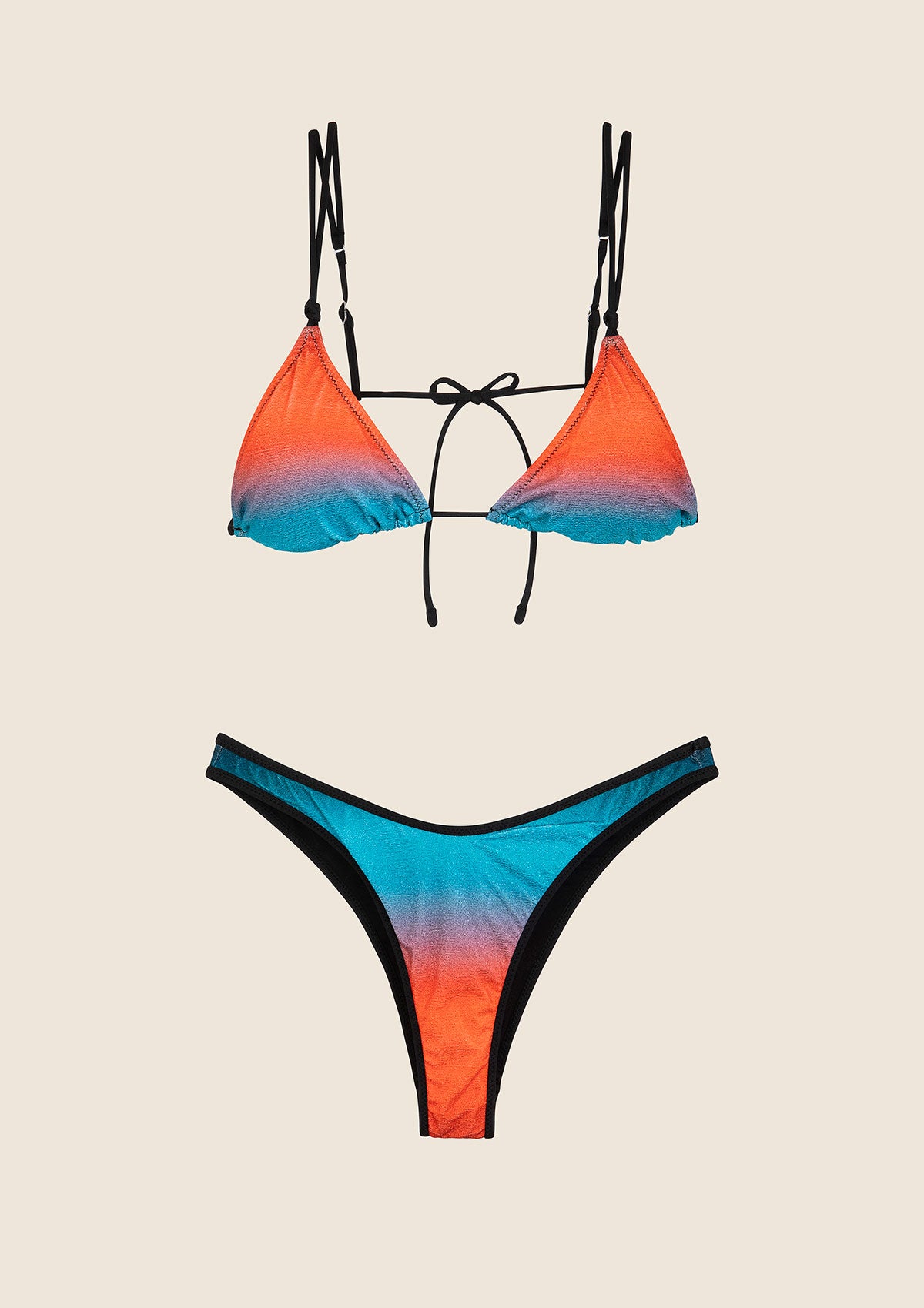 Image of Bikini Donna F**K Triangolo con Slip Americano Fisso Fantasia 1100-X48