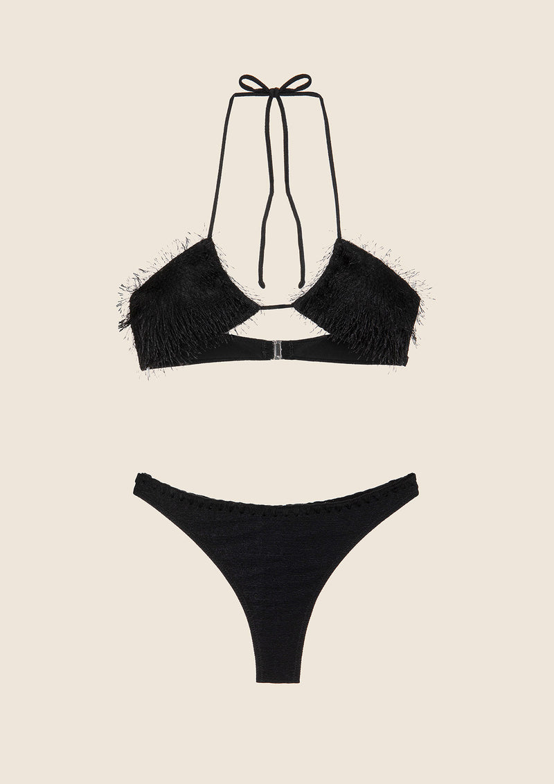 Bikini Donna F**K Fascia con Perizoma Nero 1123-BK