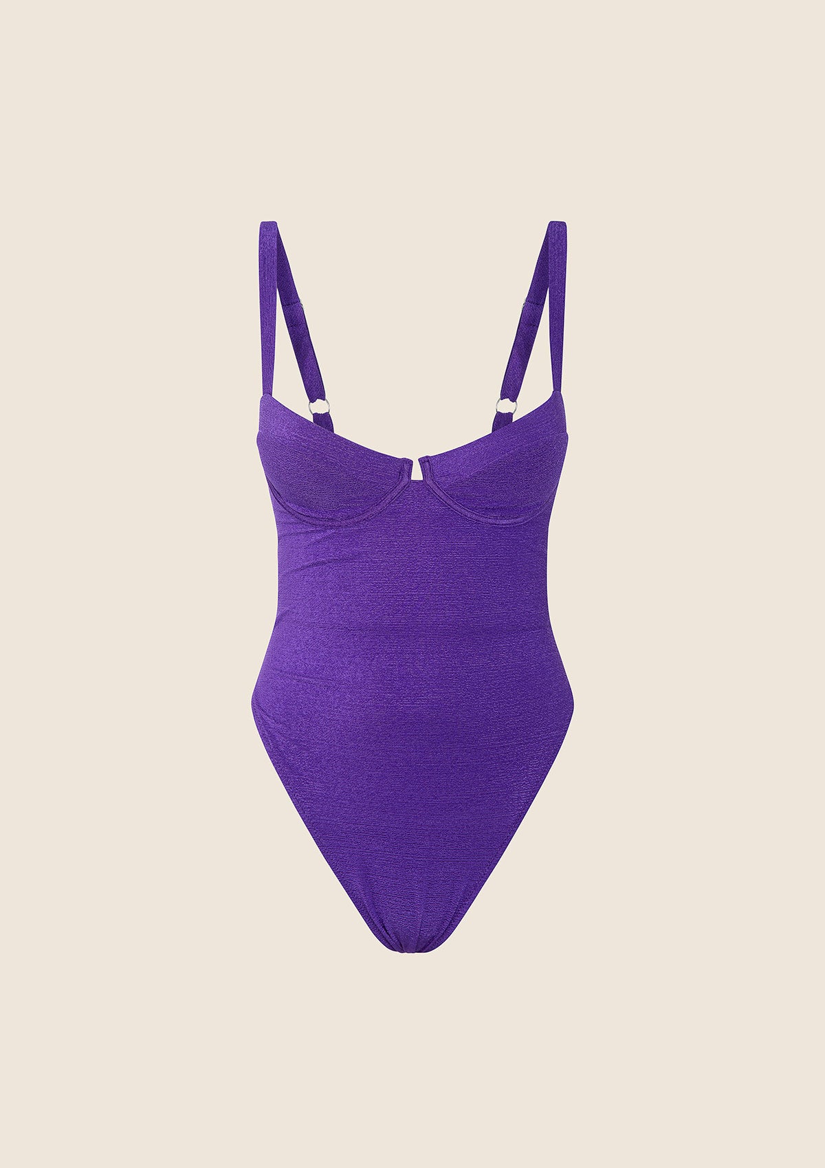 Monokini Donna con Ferretto F**K Viola 1146-PR