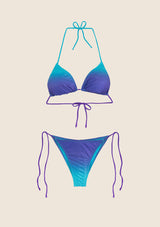 Bikini Donna F**K Triangolo con Slip Regolabile Degradè 1150-X46