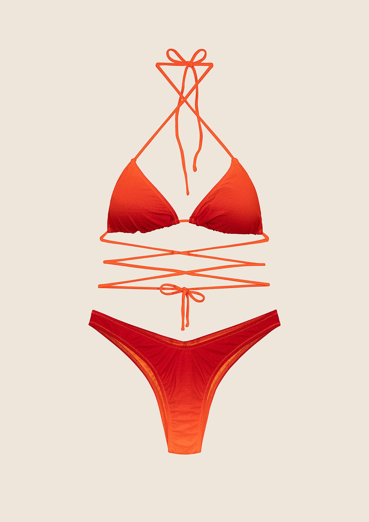 Image of Bikini Donna F**K Triangolo con Slip Americano Fisso Degradè 1151-X45