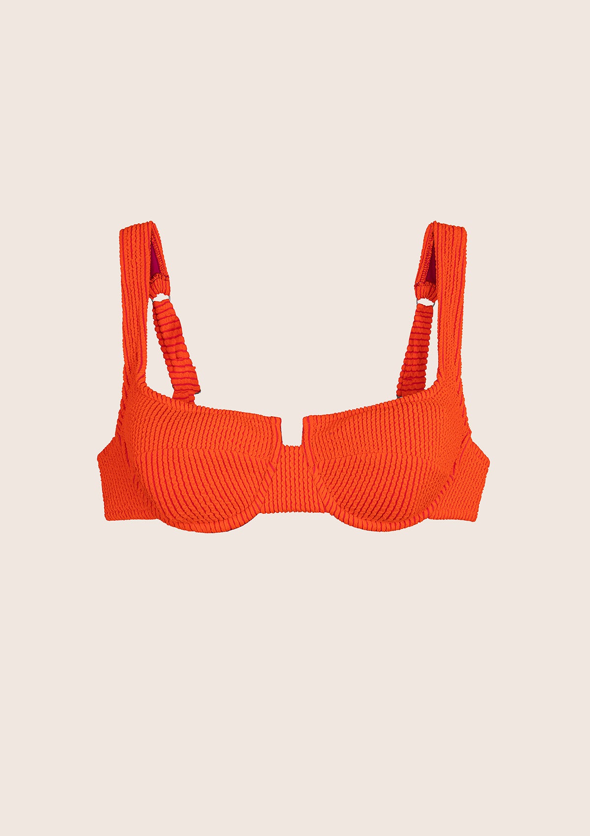Image of Bra com Ferretto feminino F**K Fluo Coral 1207-FC