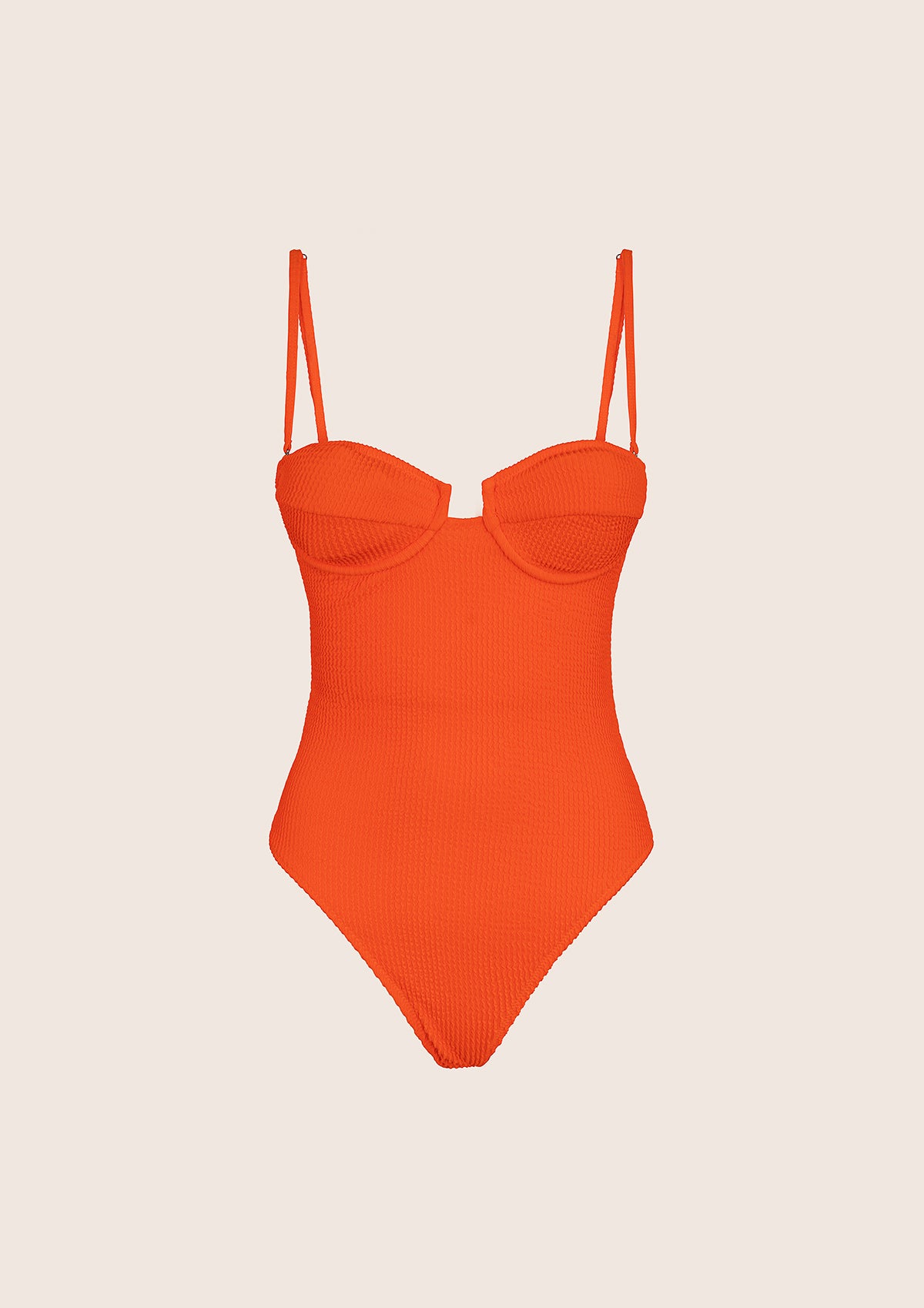 Image of Monokini con Ferretto Donna F**K Arancione Fluo 1240-FO