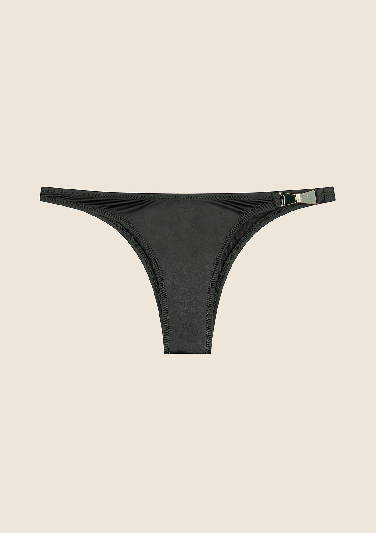 Image of Slip Americano Fisso Donna F**K Verde Militare 1340-MG