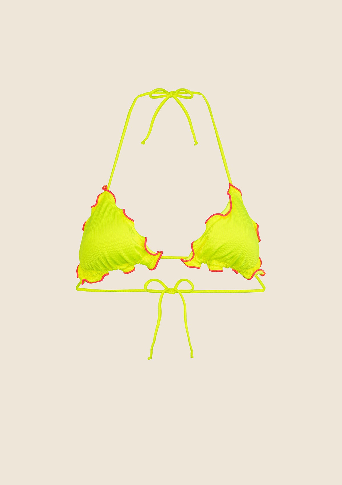 Triangolo regolabile Donna F**K Giallo Fluo 1920-FY