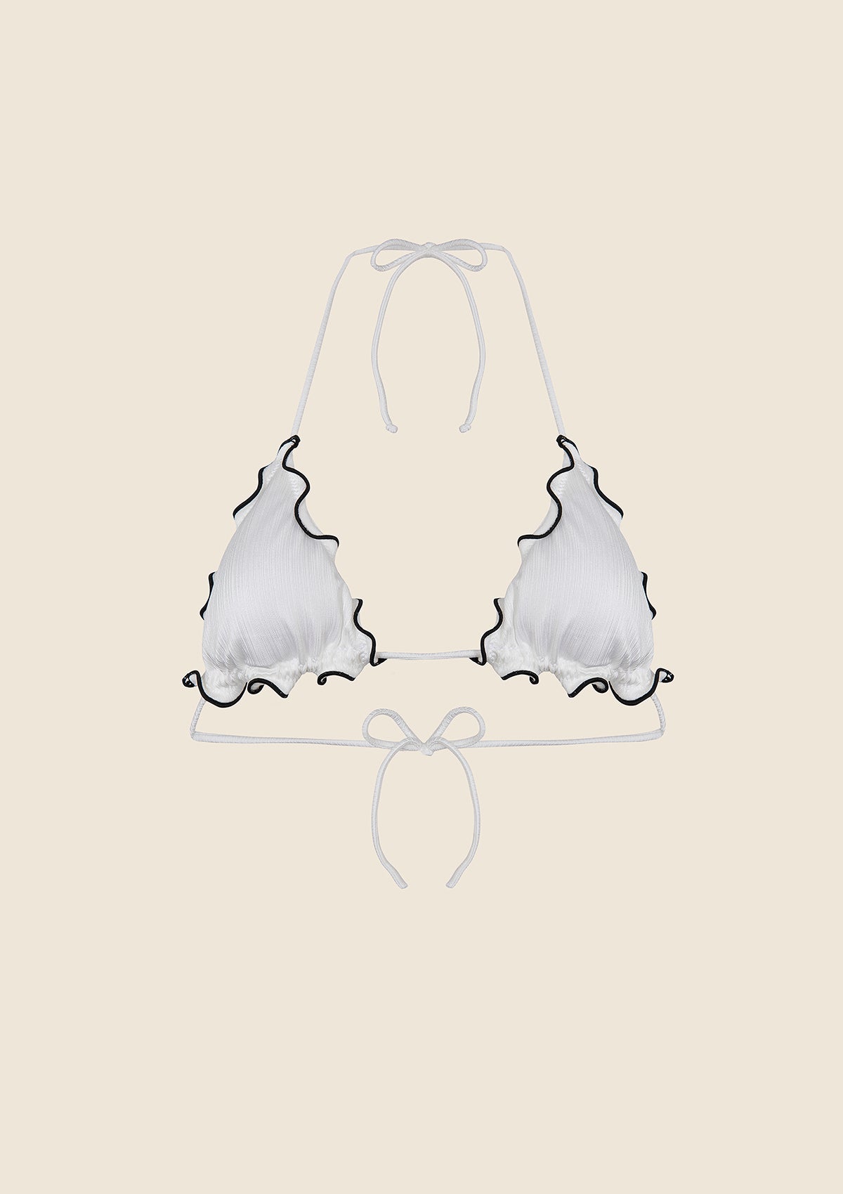 Image of Triangle réglable de femme F**K Blanc 1920-wh