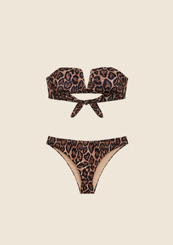 Fantasie Paradiso - Top Bikini A Fascia Con Ferretto, Menta Morbida E Flora Tropicale, Taglia 2F