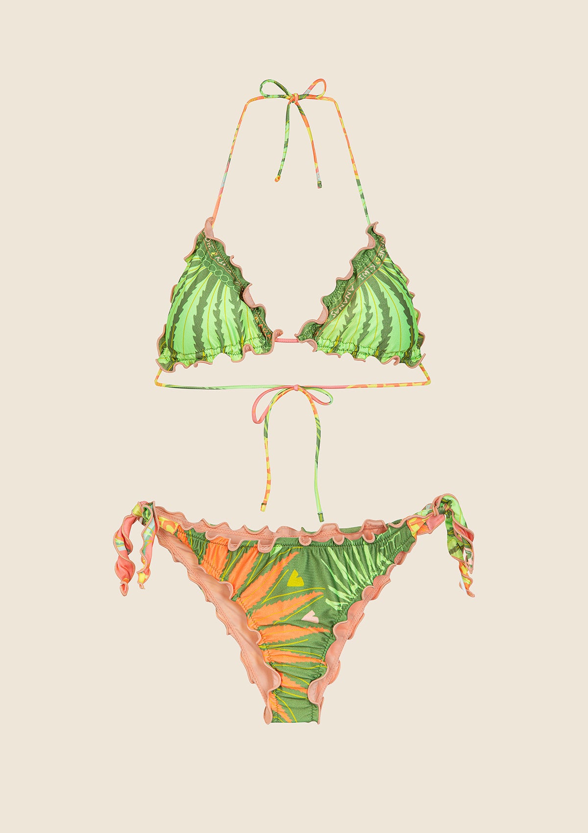 Image of Mujer bikini F**K Triángulo con Slip Fantasía ajustable 2208-X14