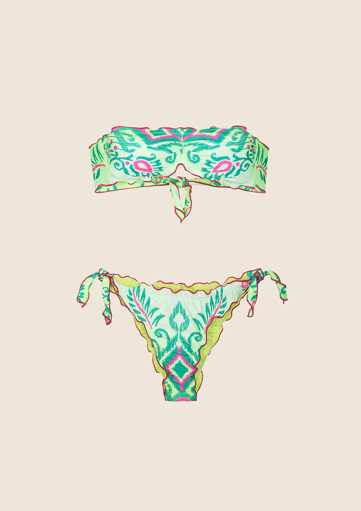 Image of Bikini Donna F**K Fascia con Slip Regolabile Fantasia 2241-X55