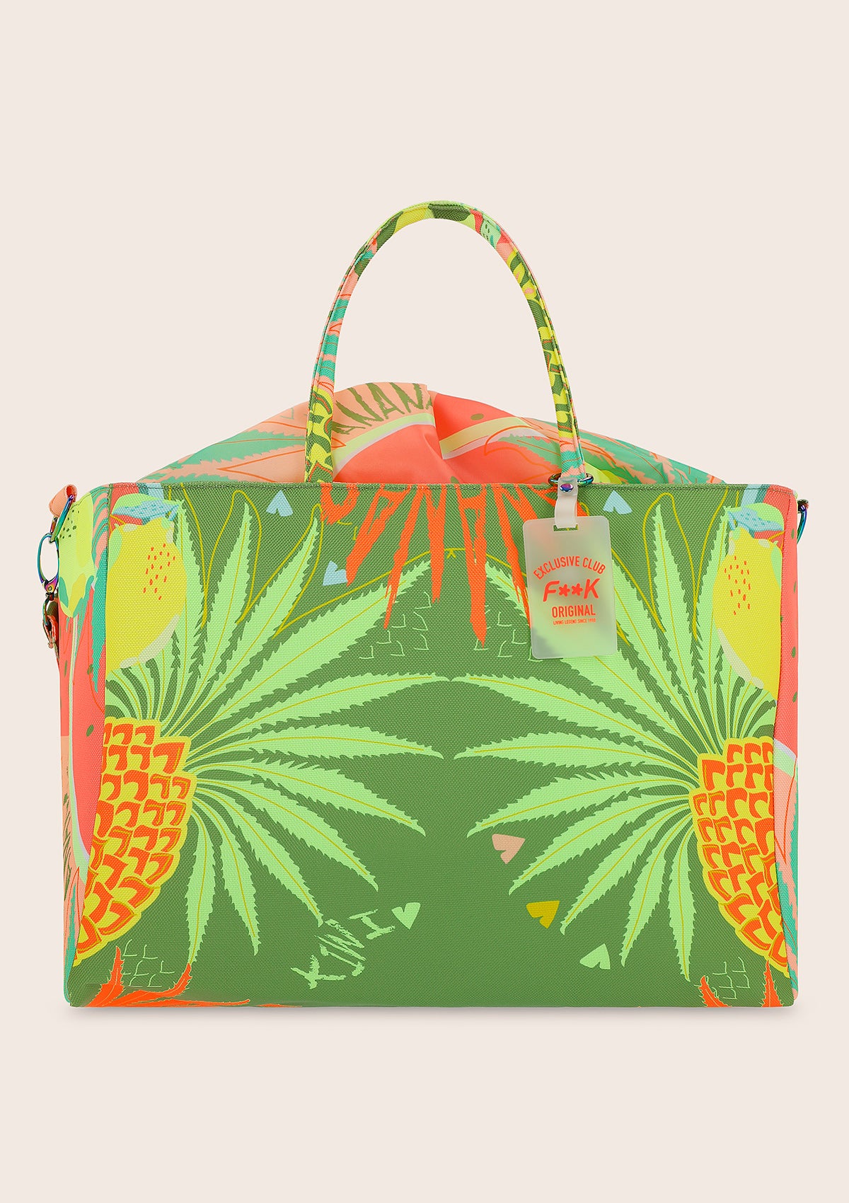 Bolsa de Playa Mujer de lona F**K Fantasía A030-X15