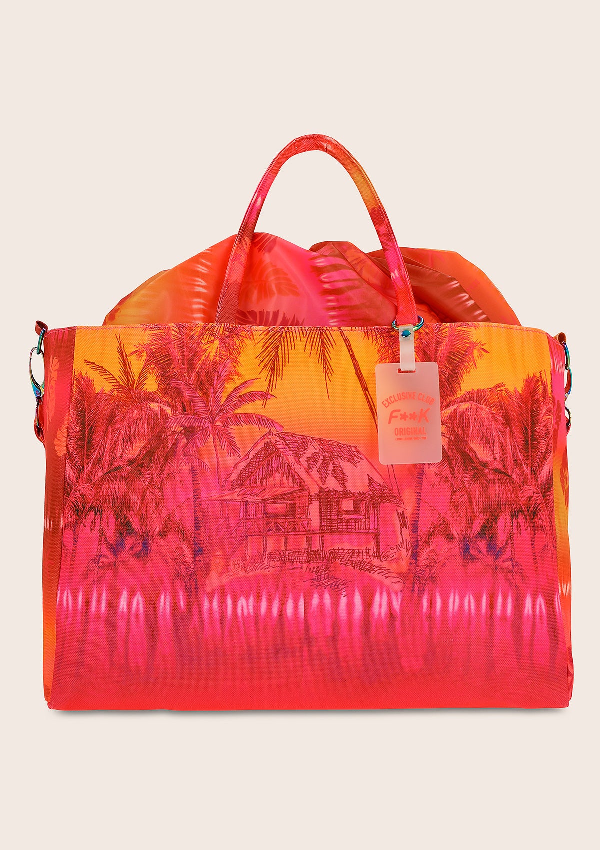 Bolsa de Playa Mujer de lona F**K Fantasía A030-X21