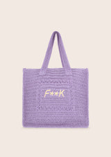 Tote yaz çantası kadın f ** k lilla a055-lc