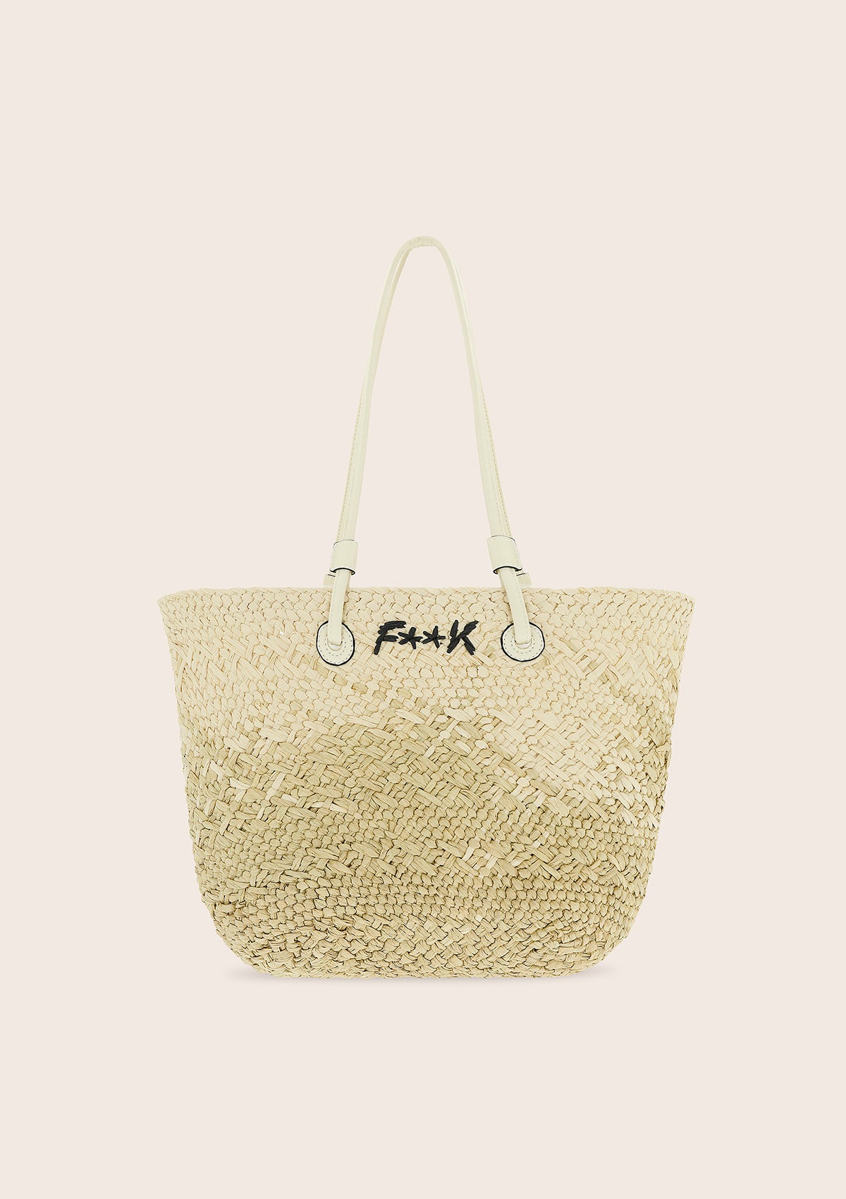 Basket Beachbag Mujer F**K Beige a058-bg