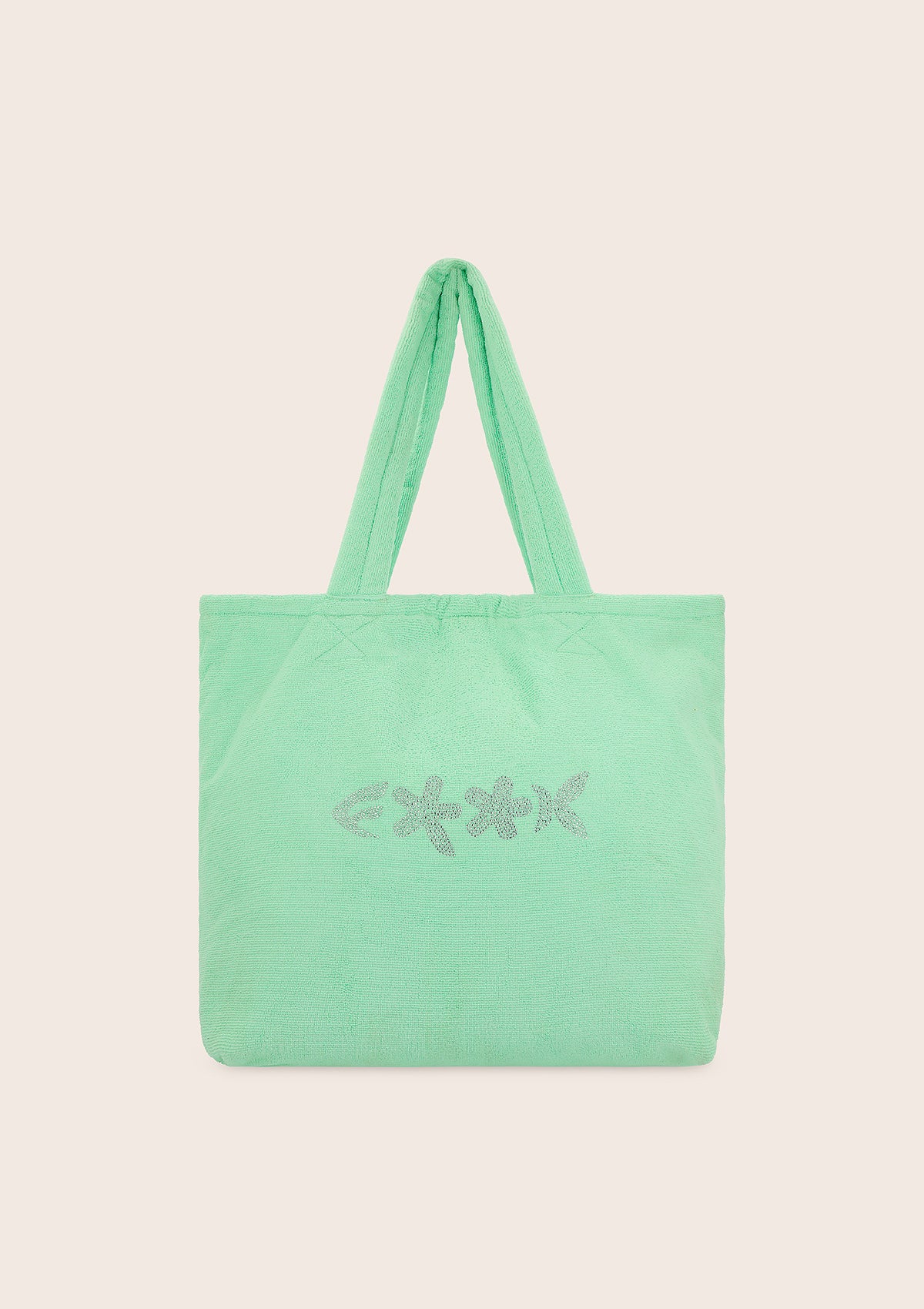 Tote Summer Bag Woman F**K Agua verde A085-AQ