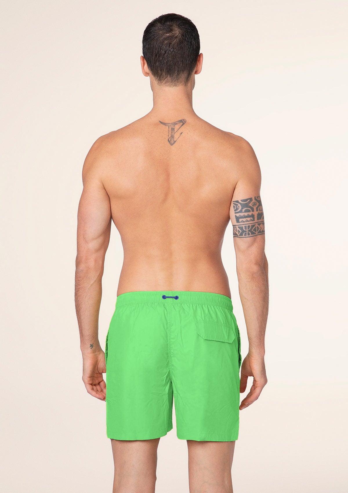 Shorts Uomo F**K Verde Fluo M01BU04-FG