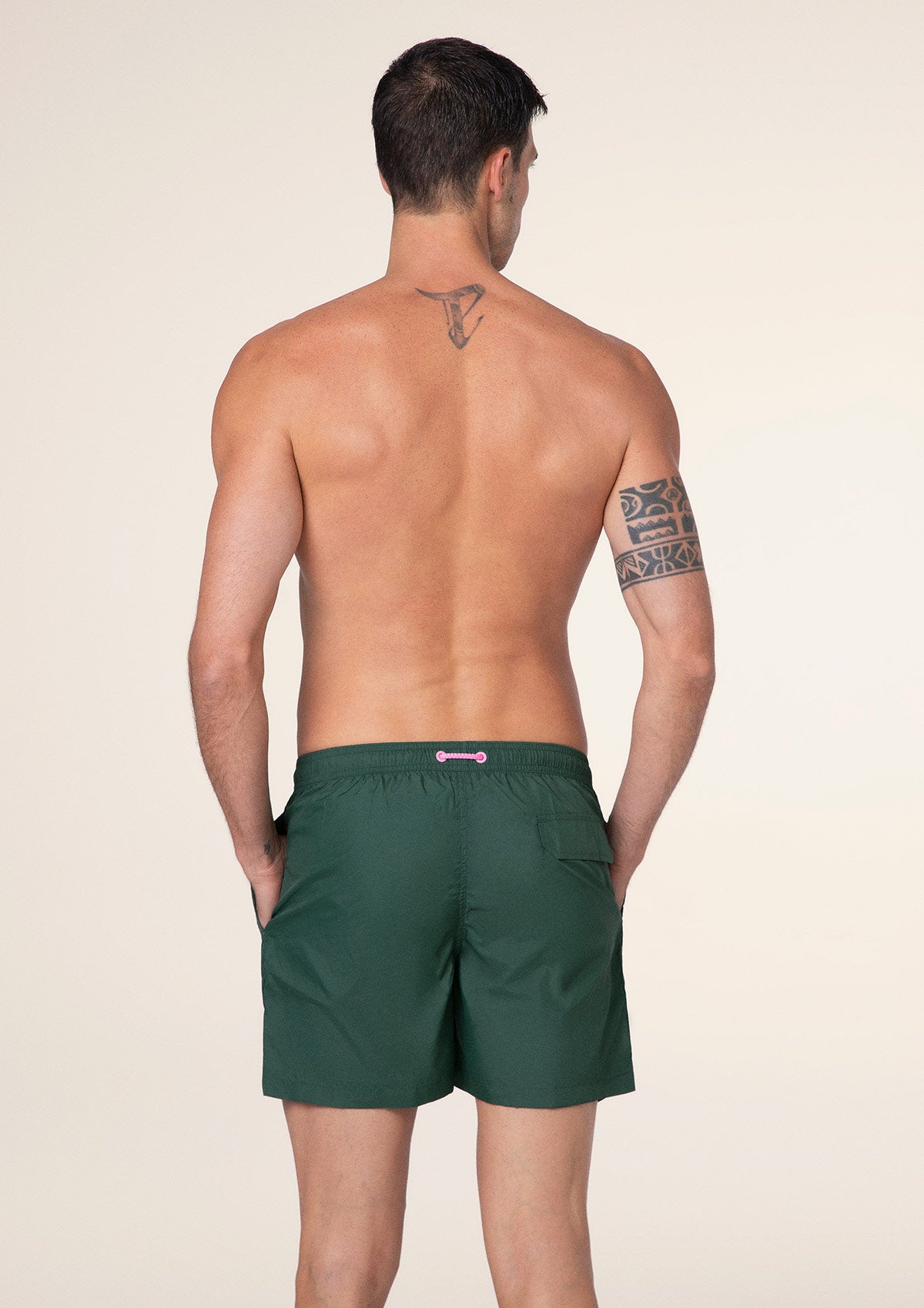 Shorts Uomo F**K Verde M01BU04-VS
