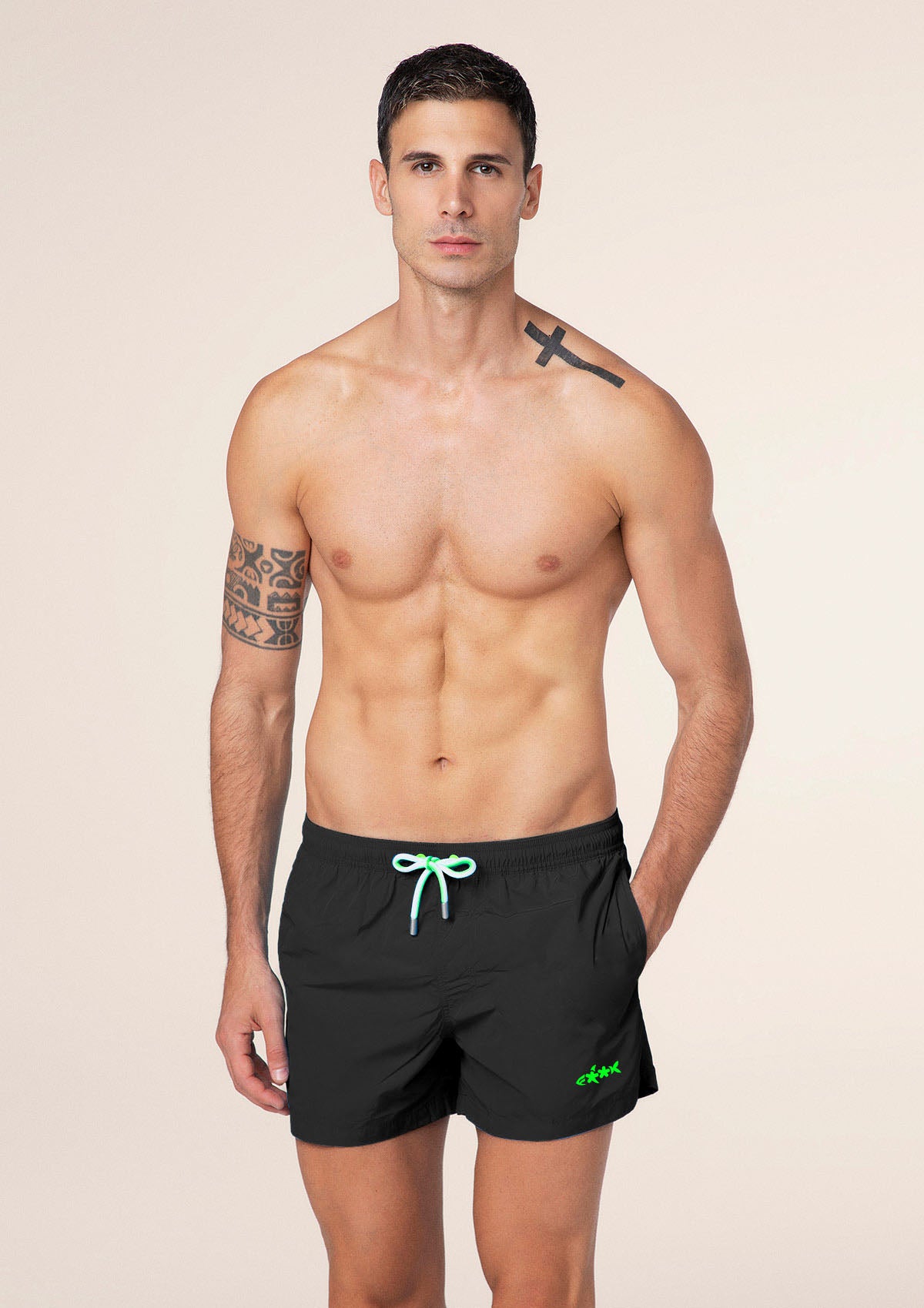 Shorts Uomo F**K Nero M01BU05-BK