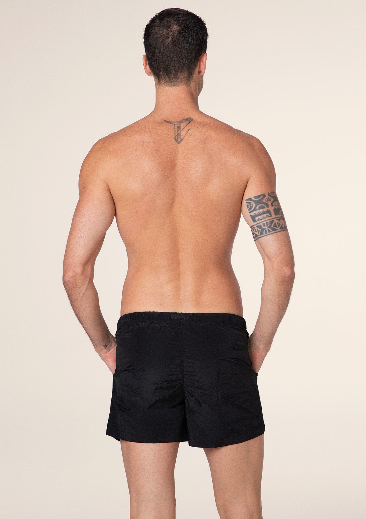 Szorty człowieku F**K Czarny M01BU06-BK