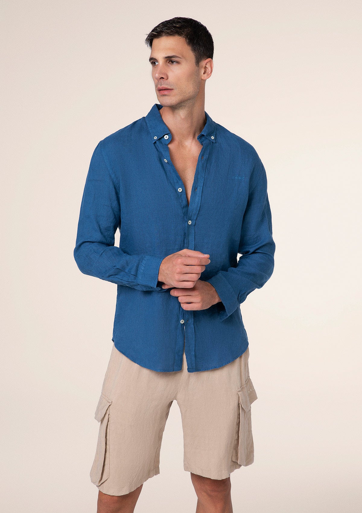 Këmishë për burra f ** k blu m01cl40-bub