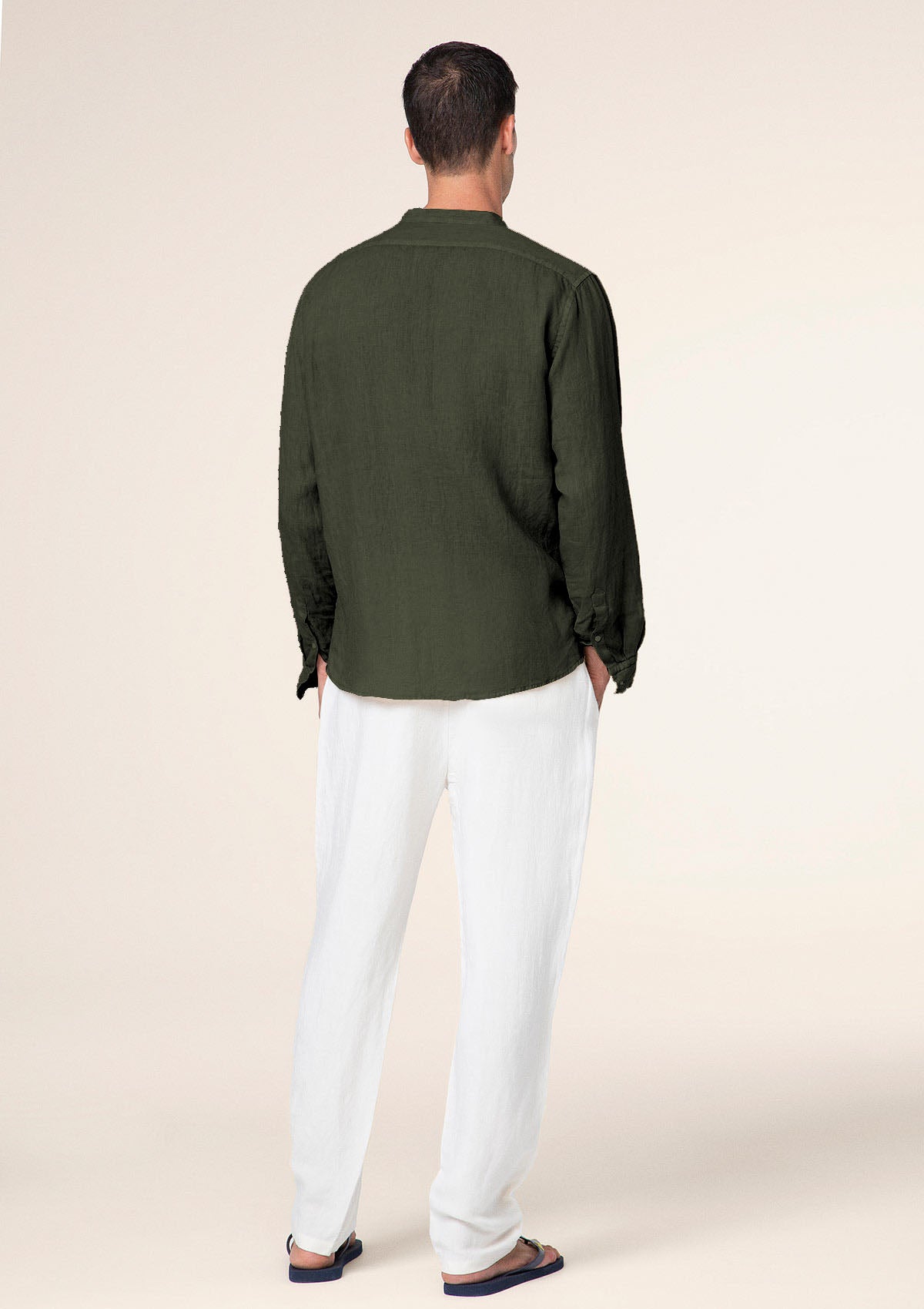 Άνδρας πουκάμισο F**K Στρατιωτικό πράσινο M01CL41-MG