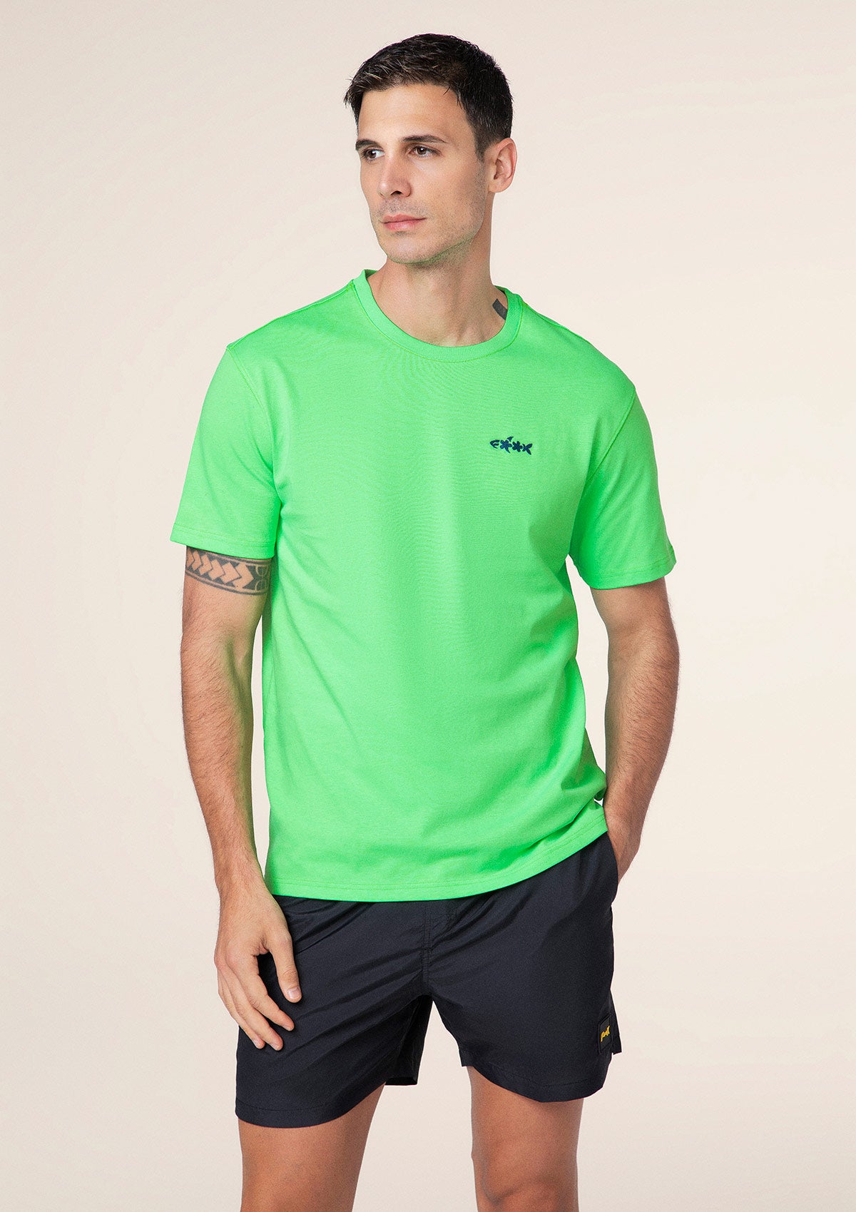 Ανδρικά μπλουζάκια F**K Fluo Green M01TS70-FG