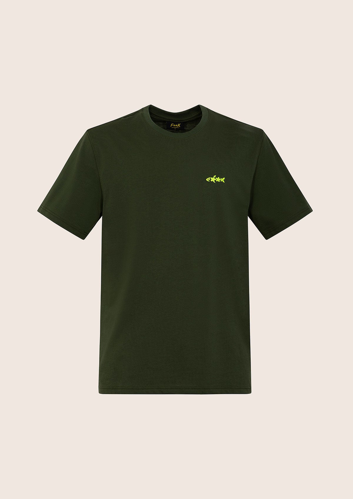 Men's T-shirt F**K Military green m01s70-mg