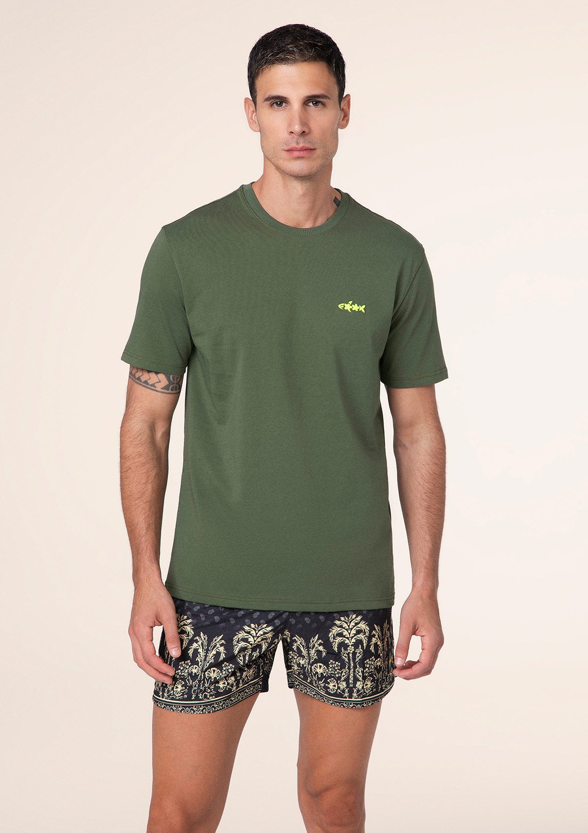 Men's T-shirt F**K Military green m01s70-mg