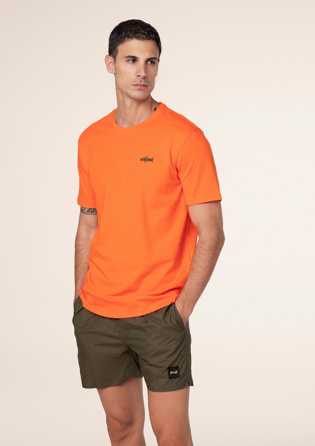Men's T-shirt F**K Orange m01ts70-organ