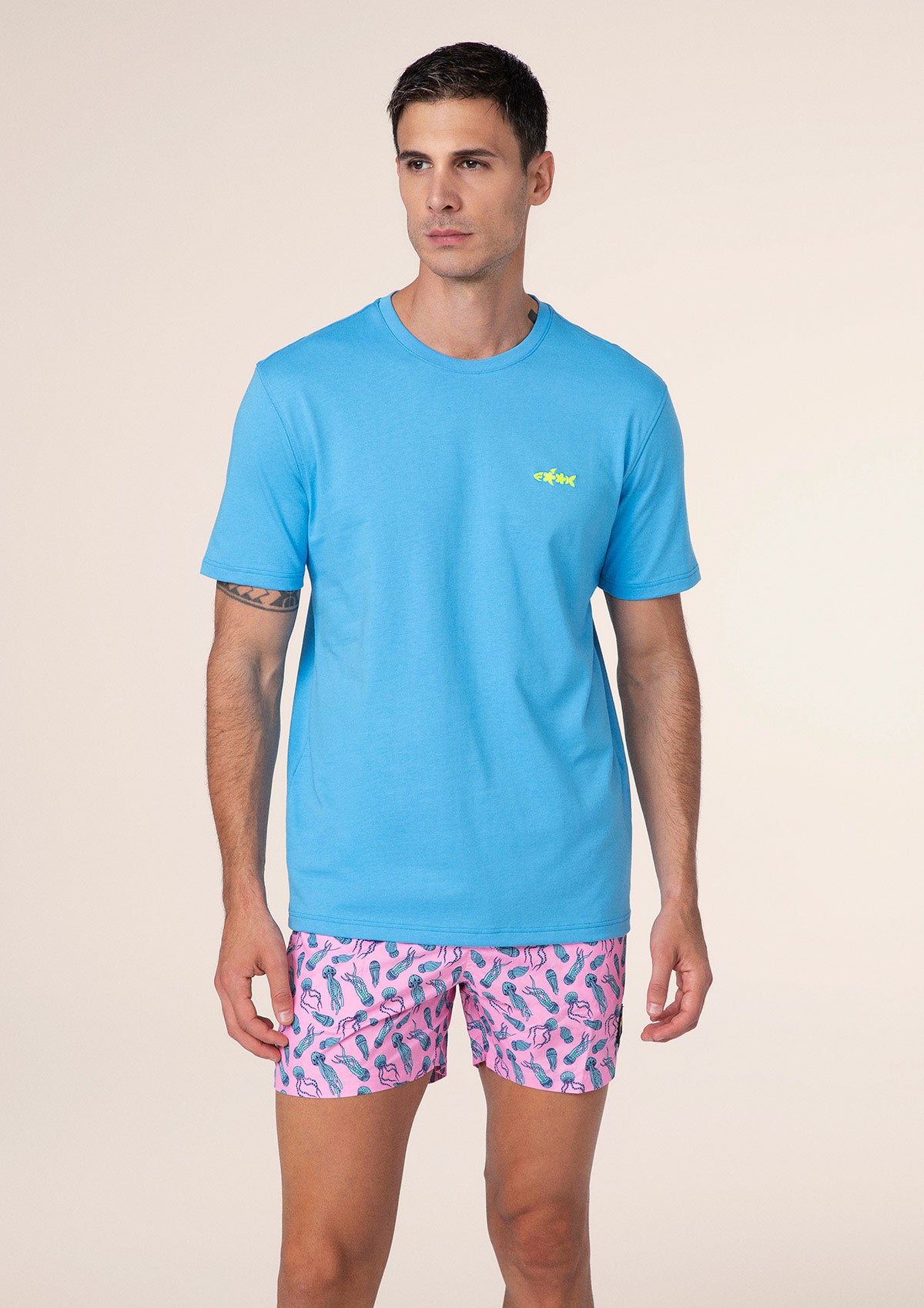 Men's T-shirt F**K Turquoise m01ts70-tq