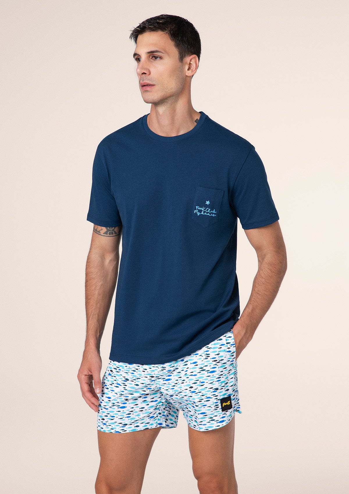 Men's T-shirt F**K Blue M01TS72-BU