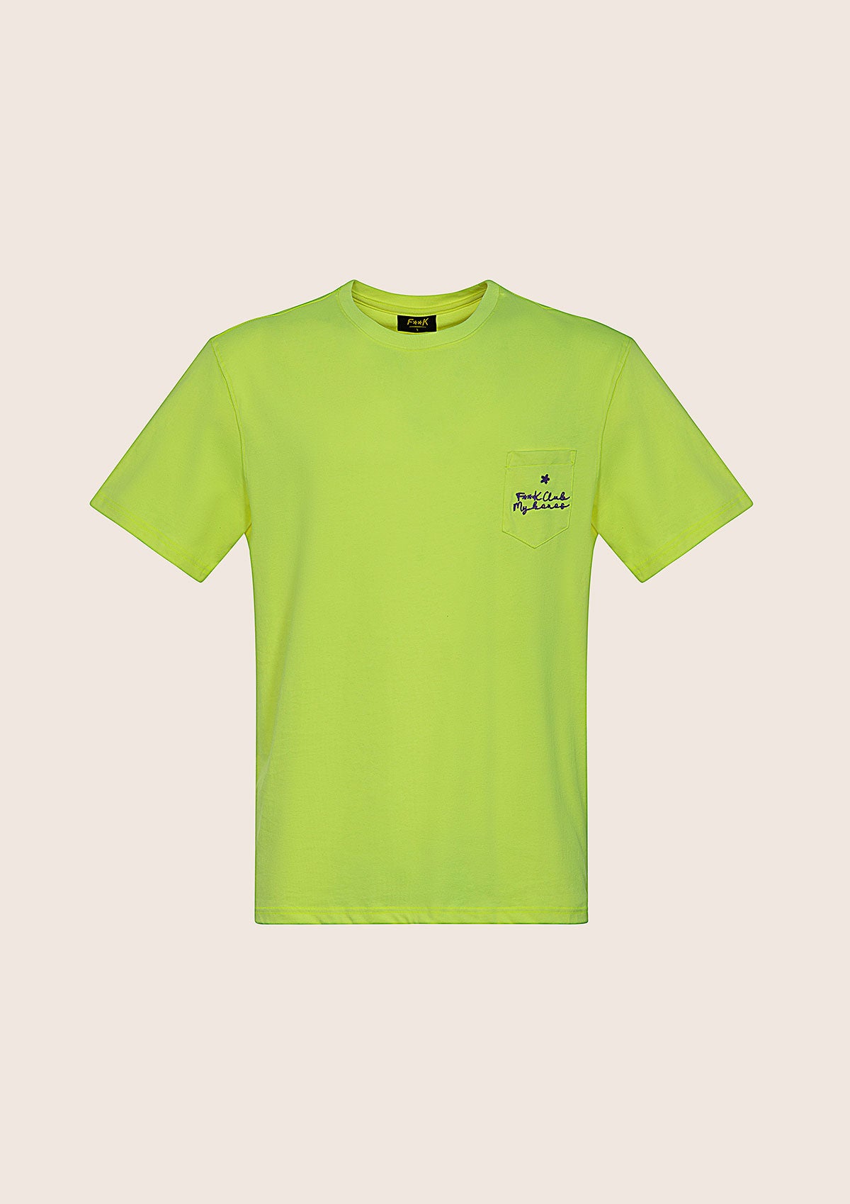 Ανδρικά μπλουζάκια F**K Fluo κίτρινο M01S72-Fy