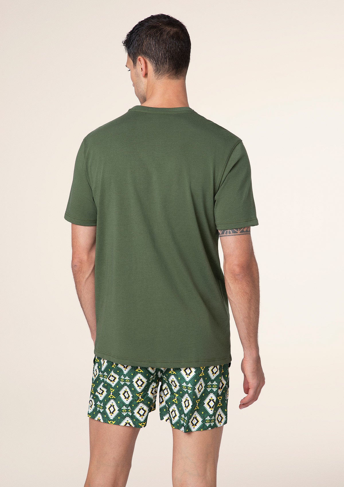 T-Shirt Uomo F**K Verde Militare M01TS72-MG