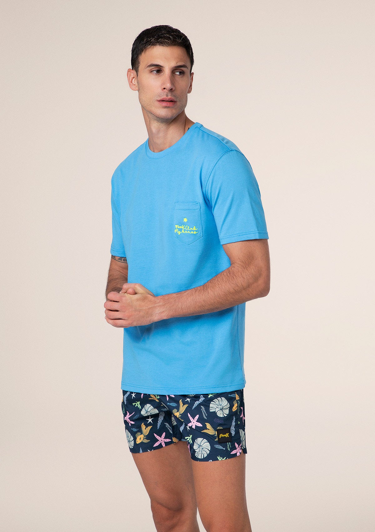 Men's T-shirt F**K Turquoise m01ts72-tq